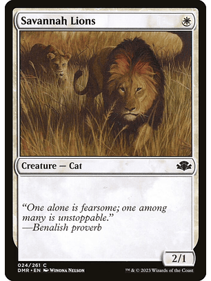 Savannah Lions | Inglés | NM | DMR