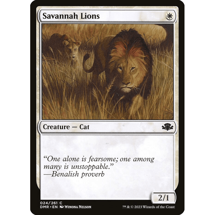 Savannah Lions | Inglés | NM | DMR 1