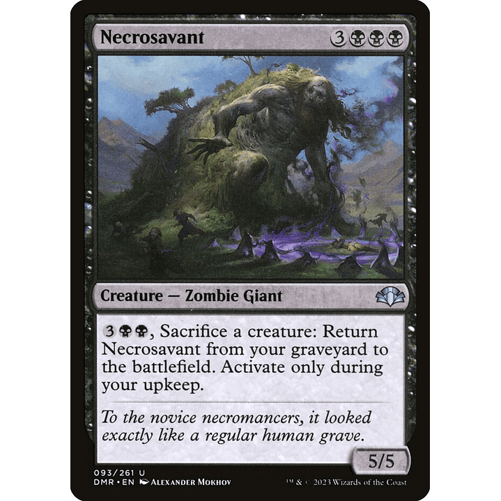 Necrosavant | Inglés | NM | DMR 1