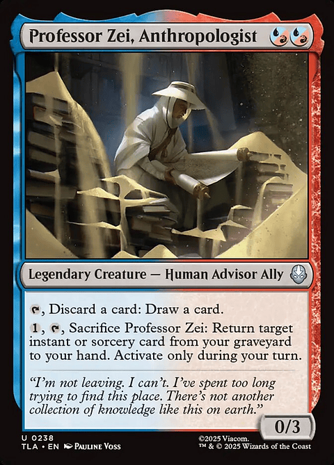 Professor Zei, Anthropologist (foil) | Inglés | NM | TLA