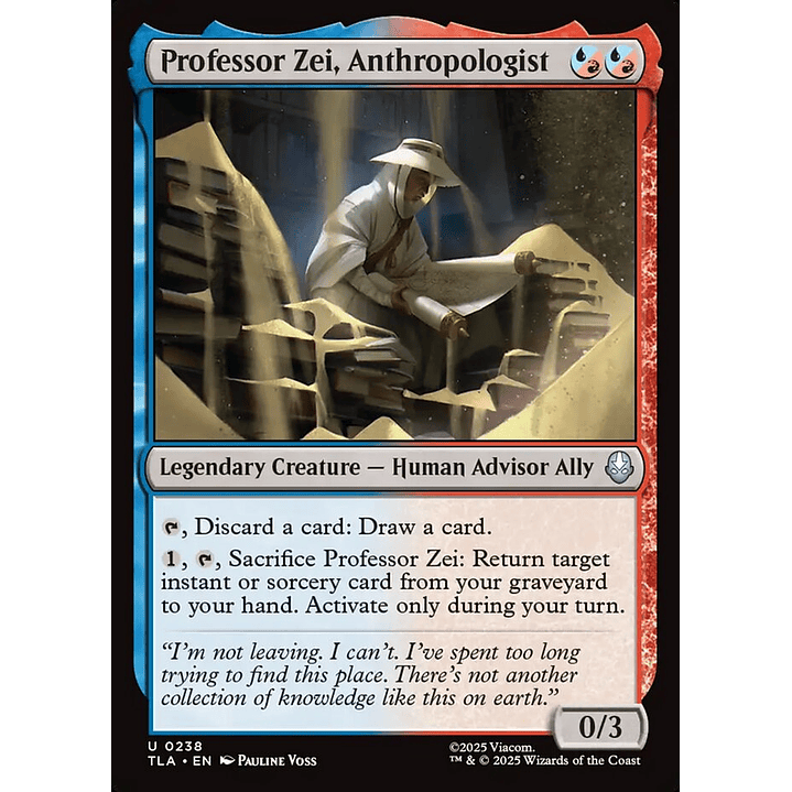 Professor Zei, Anthropologist (foil) | Inglés | NM | TLA 1