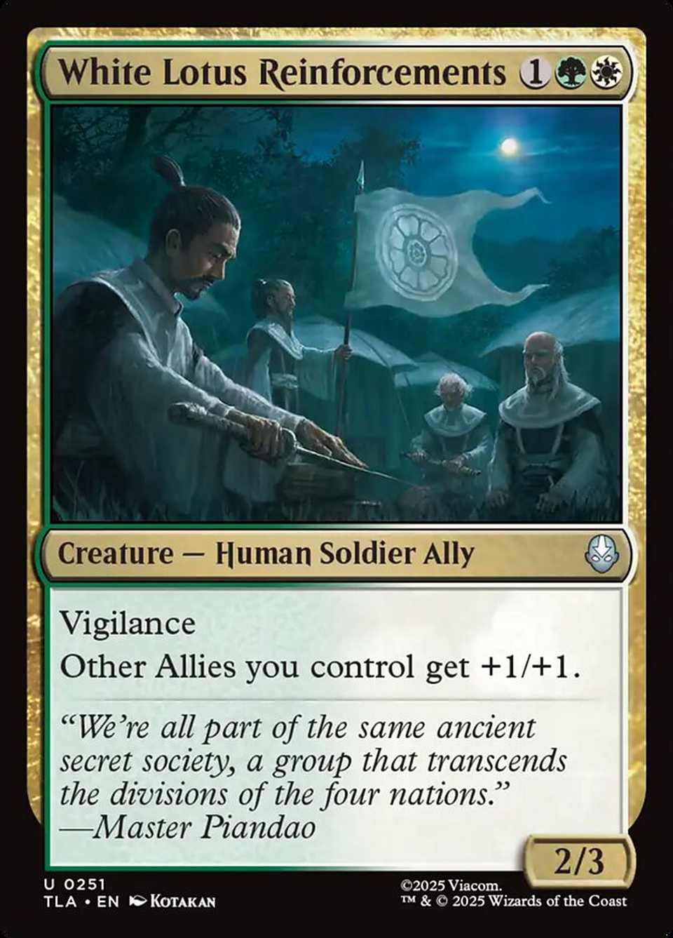 White Lotus Reinforcements | Inglés | NM | TLA 1