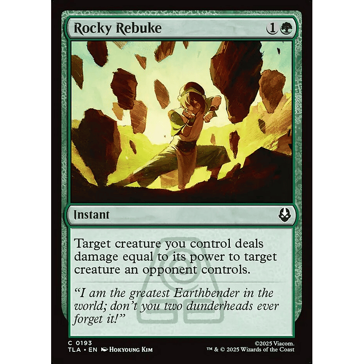 Rocky Rebuke | Inglés | NM | TLA 1