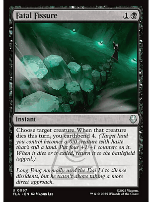Fatal Fissure (foil) | Inglés | NM | TLA
