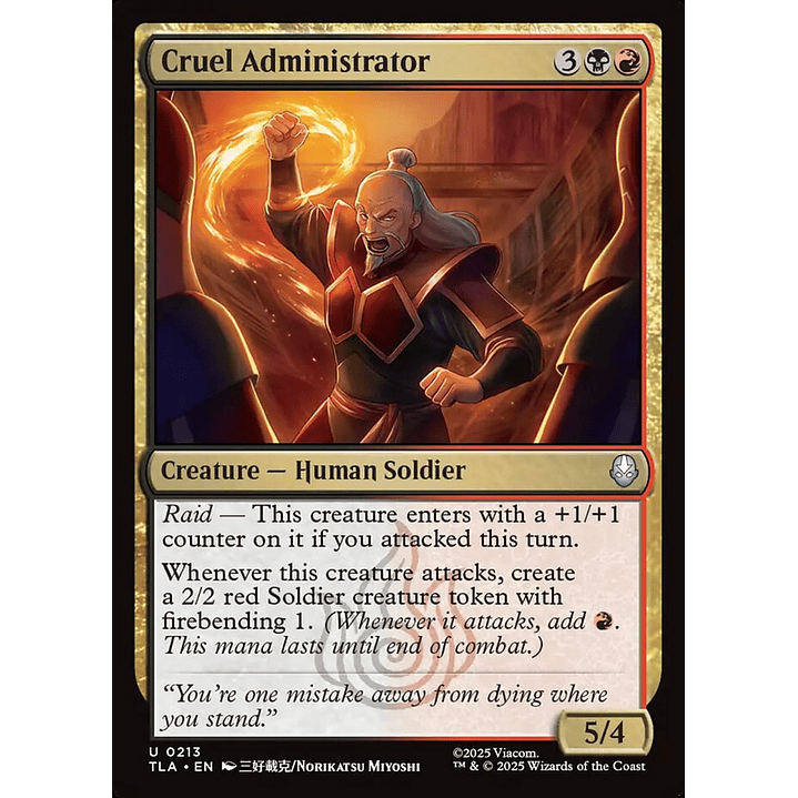 Cruel Administrator | Inglés | NM | TLA 1
