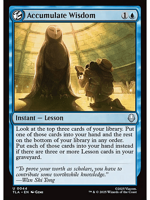 Accumulate Wisdom (foil) | Inglés | NM | TLA