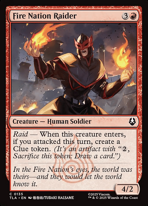 Fire Nation Raider | Inglés | NM | TLA