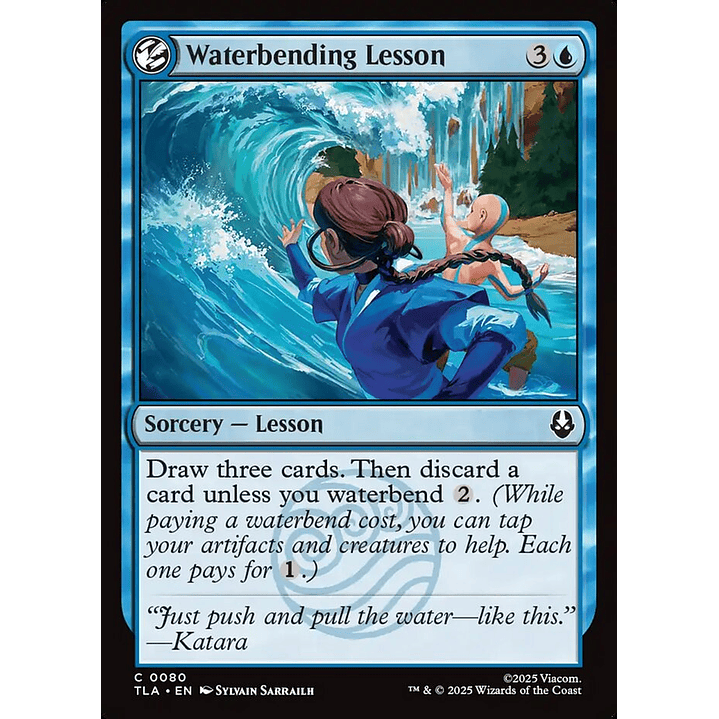 Waterbending Lesson (foil) | Inglés | NM | TLA 1
