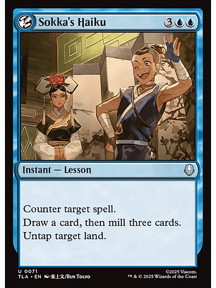 Sokka's Haiku | Inglés | NM | TLA