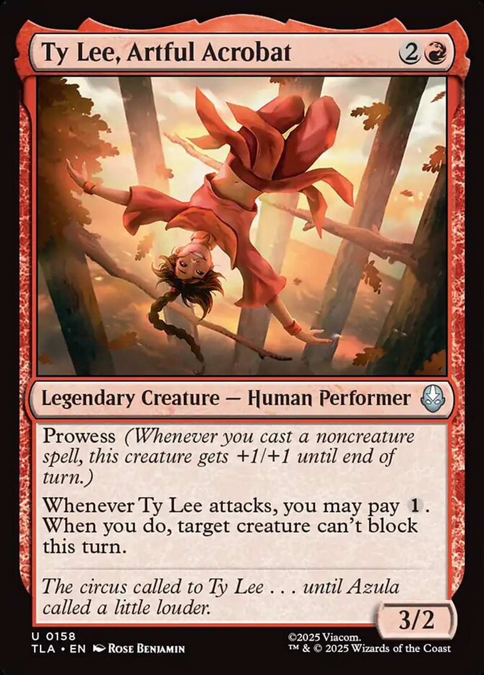 Ty Lee, Artful Acrobat | Inglés | NM | TLA 1