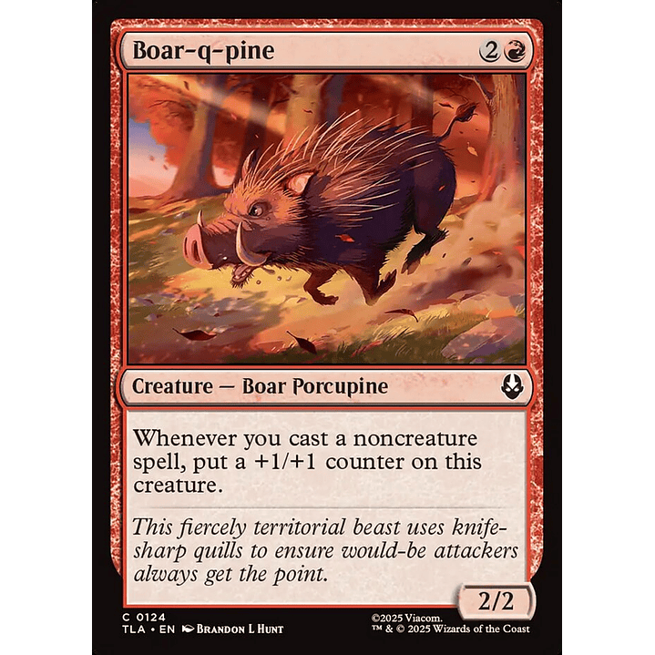 Boar-q-pine (foil) | Inglés | NM | TLA 1