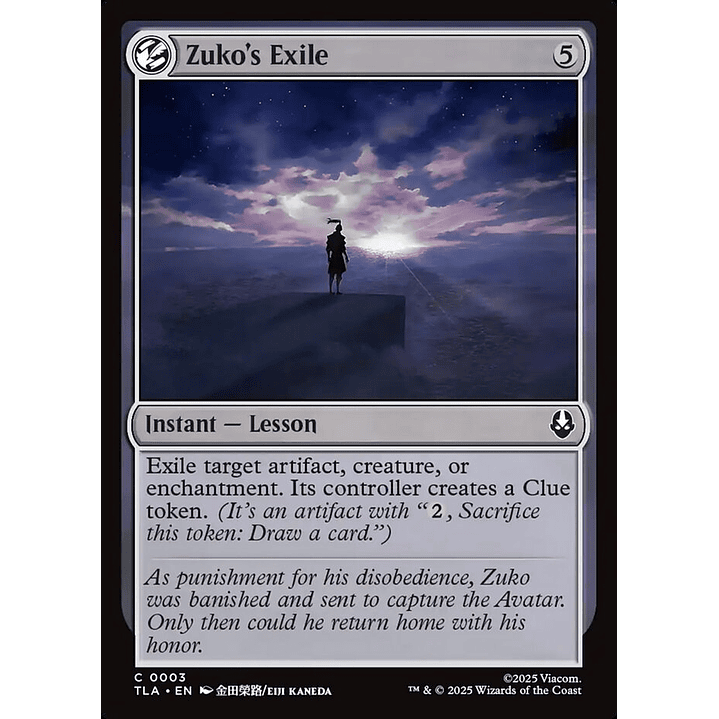 Zuko's Exile (foil) | Inglés | NM | TLA 1