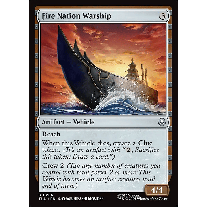 Fire Nation Warship | Inglés | NM | TLA 1