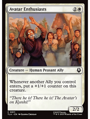 Avatar Enthusiasts | Inglés | NM | TLA