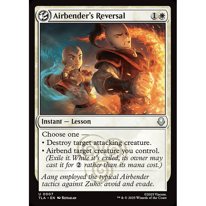 Airbender's Reversal | Inglés | NM | TLA 1
