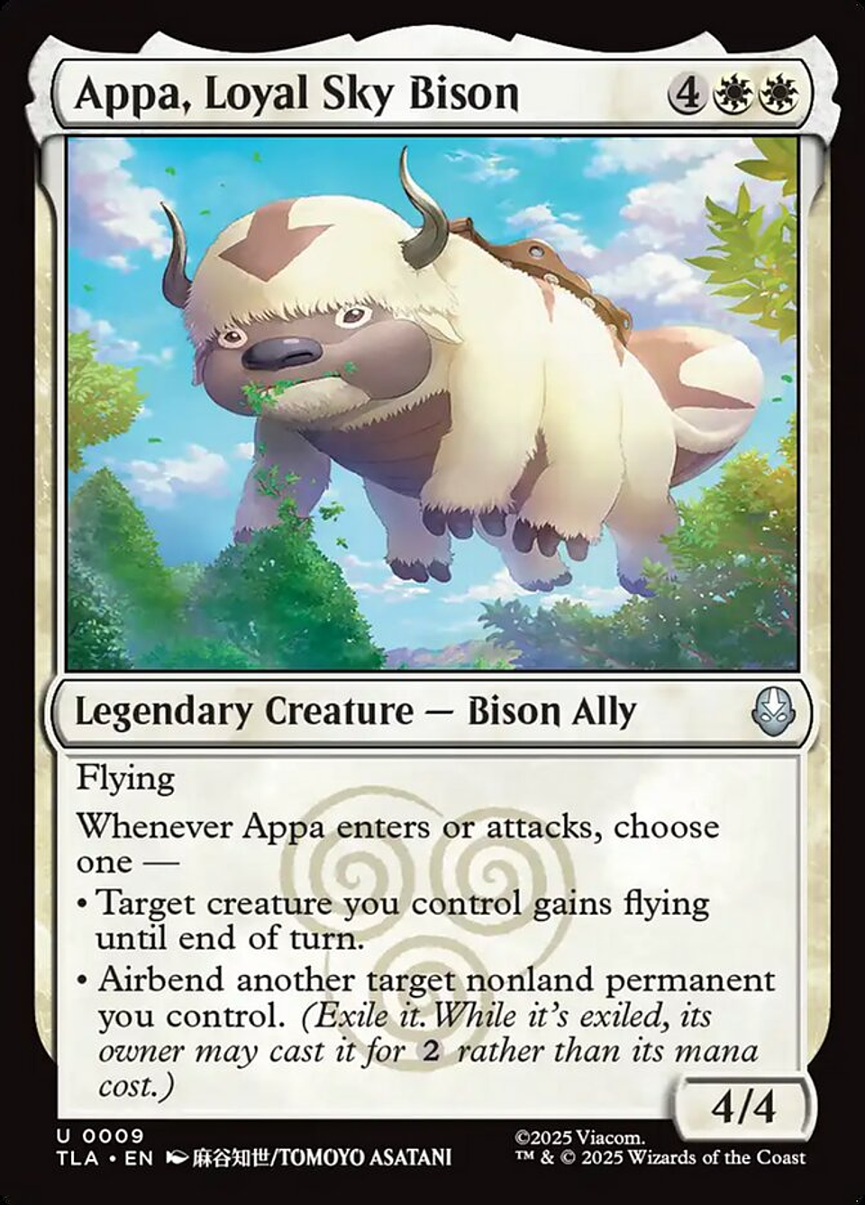 Appa, Loyal Sky Bison | Inglés | NM | TLA 1