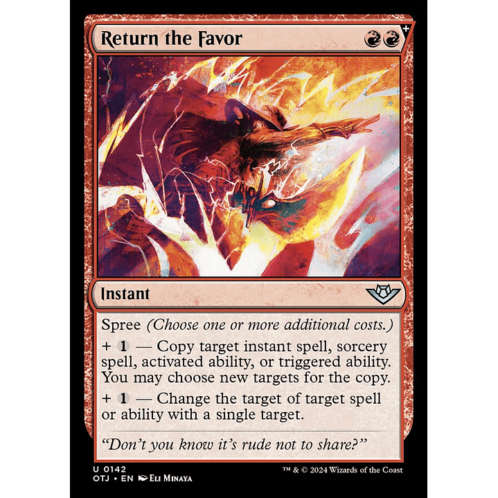 Return the Favor | Inglés | NM | OTJ 1