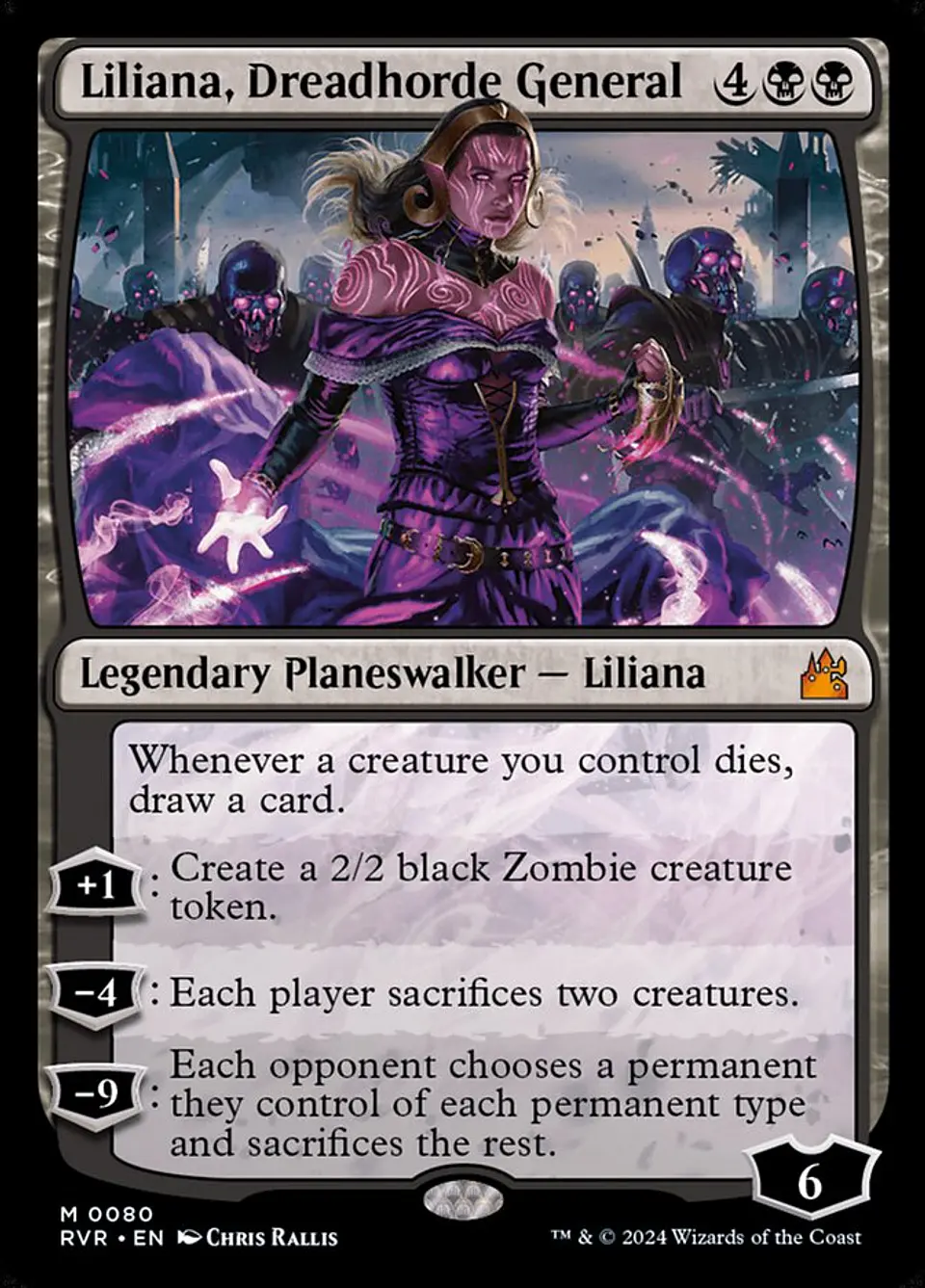 Liliana, Dreadhorde General | Inglés | NM | RVR 1