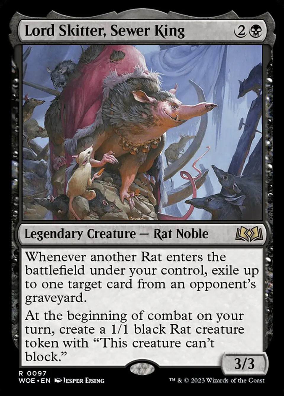 Lord Skitter, Sewer King (foil) | Inglés | NM | WOE 1