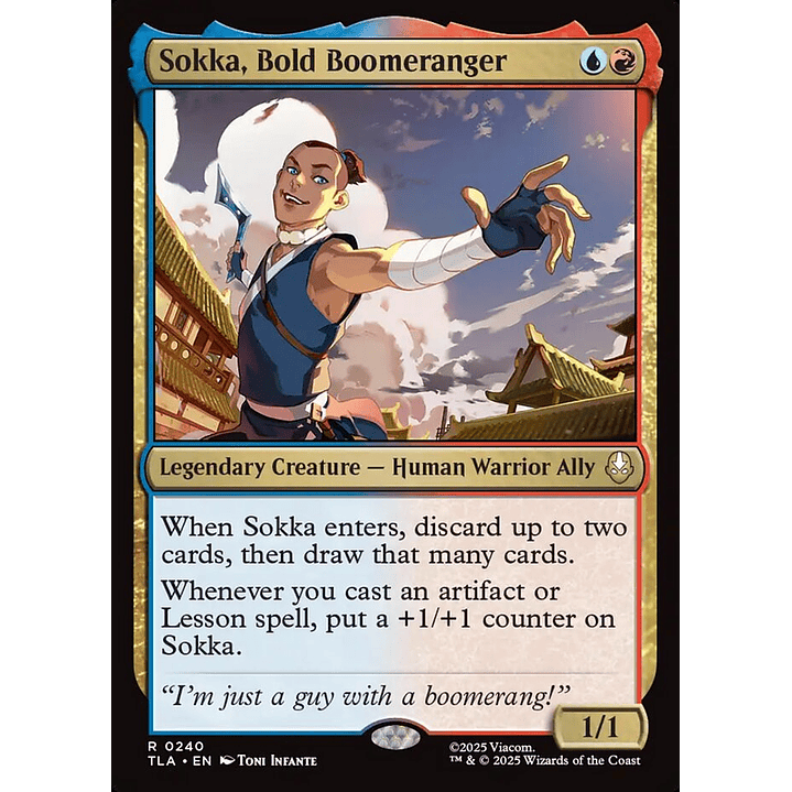 Sokka, Bold Boomeranger | Inglés | NM | TLA 1