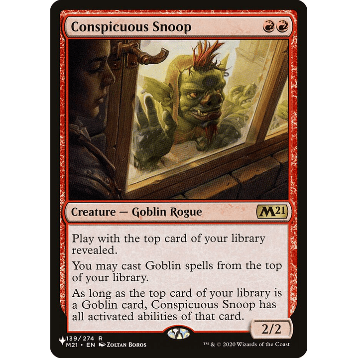 Conspicuous Snoop | Inglés | NM | PLST 1