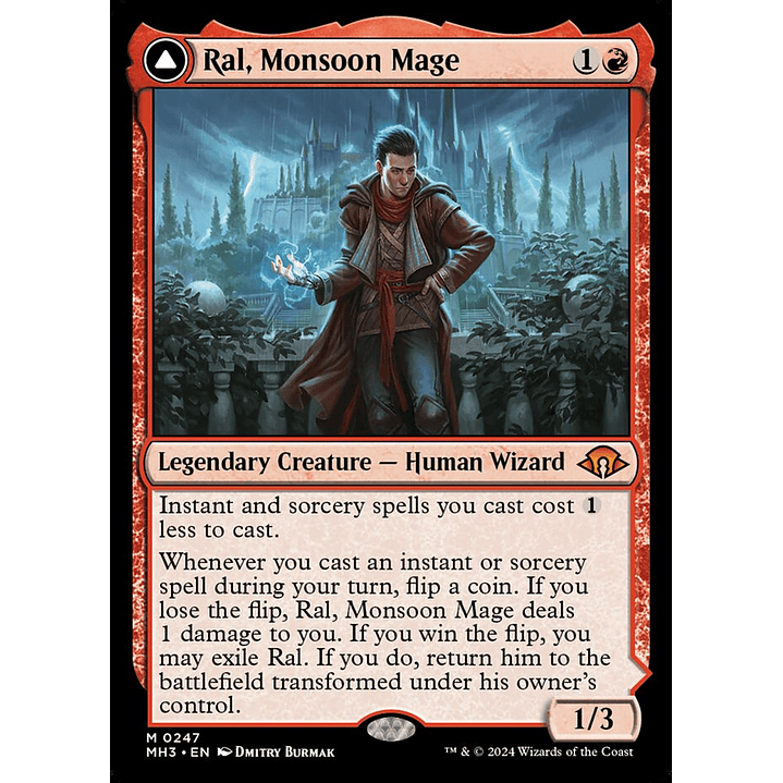 Ral, Monsoon Mage // Ral, Leyline Prodigy | Inglés | NM | MH3 1