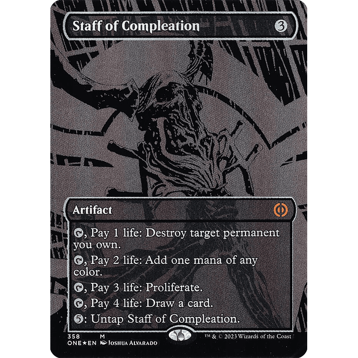 Staff of Compleation (Borderless foil) | Inglés | NM | ONE 1