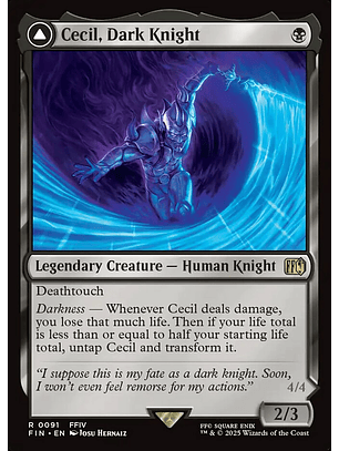 Cecil, Dark Knight // Cecil, Redeemed Paladin | Inglés | NM | FIN