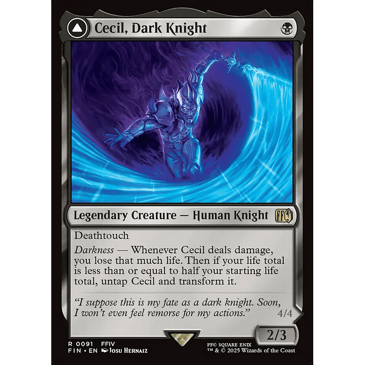 Cecil, Dark Knight // Cecil, Redeemed Paladin | Inglés | NM | FIN 1