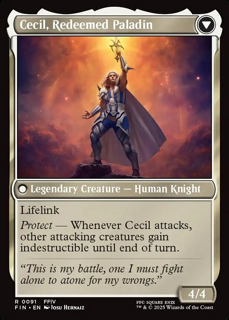 Cecil, Dark Knight // Cecil, Redeemed Paladin | Inglés | NM | FIN 2