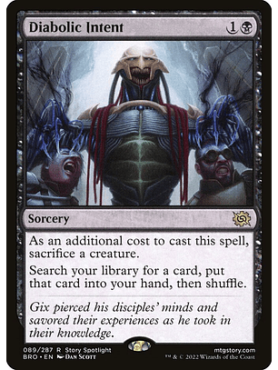 Diabolic Intent | Inglés | NM | BRO