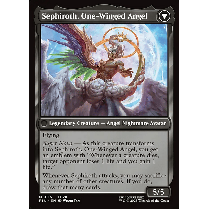 Sephiroth, Fabled SOLDIER // Sephiroth, One-Winged Angel | Inglés | NM | FIN 2