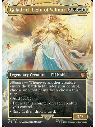 Galadriel, Light of Valinor (Borderless foil) | Inglés | NM | LTC
