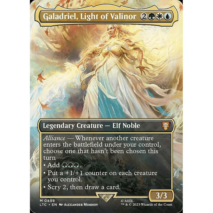 Galadriel, Light of Valinor (Borderless foil) | Inglés | NM | LTC 1