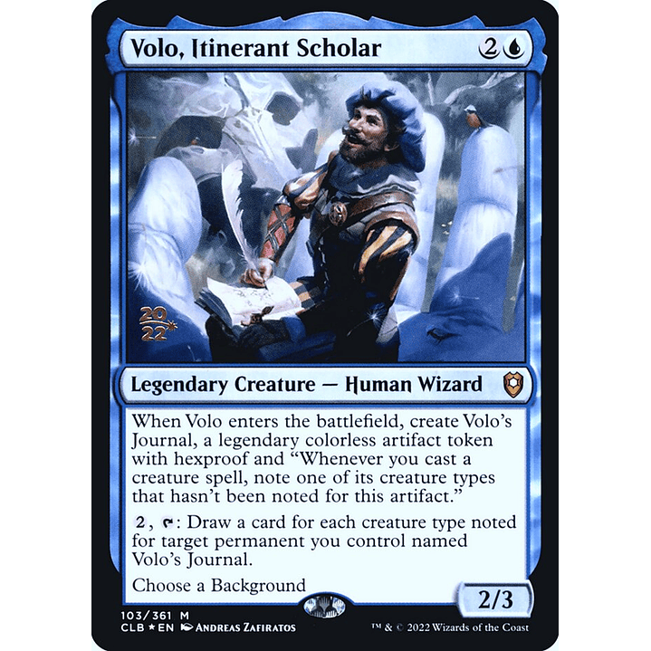 Volo, Itinerant Scholar (Launch foil) | Español | NM | PCLB 1