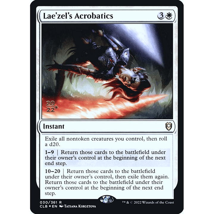 Lae'zel's Acrobatics (Launch foil) | Español | NM | PCLB 1