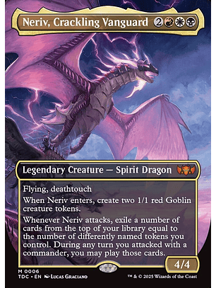 Neriv, Crackling Vanguard (Borderless foil) | Español | NM | TDC