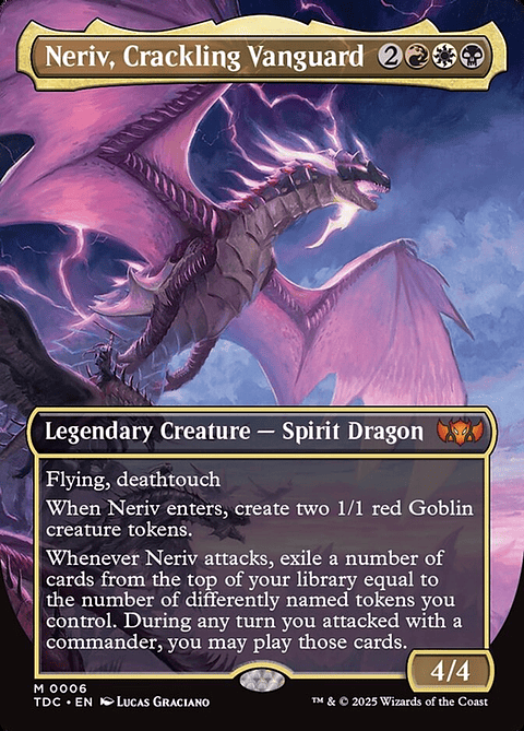 Neriv, Crackling Vanguard (Borderless foil) | Español | NM | TDC