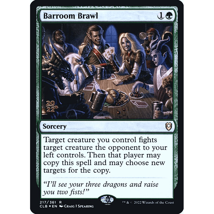 Barroom Brawl (Launch foil) | Español | NM | PCLB 1