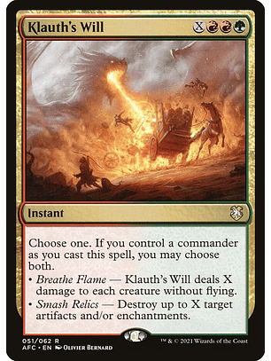 Klauth's Will | Inglés | NM | AFC