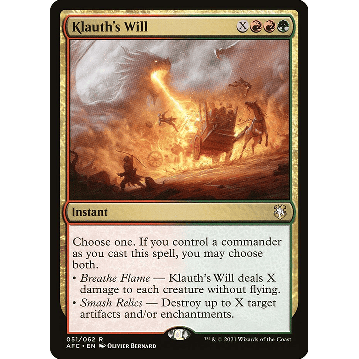 Klauth's Will | Inglés | NM | AFC 1