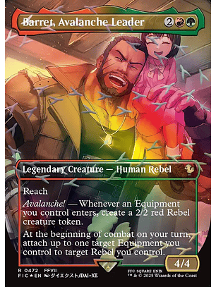 Barret, Avalanche Leader (Borderless foil) | Inglés | NM | FIC