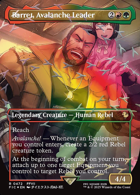 Barret, Avalanche Leader (Borderless foil) | Inglés | NM | FIC