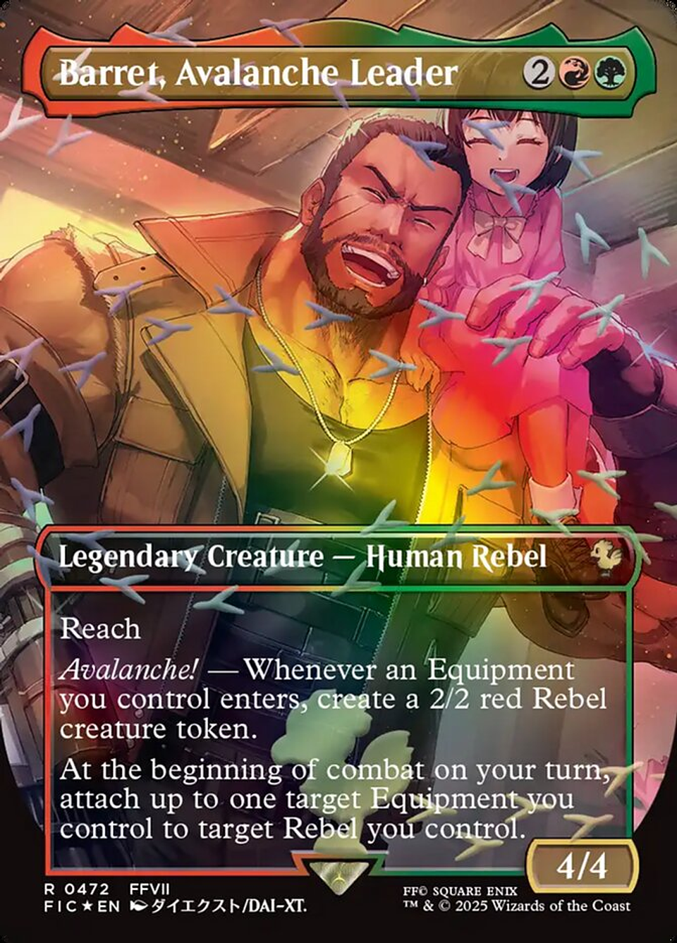 Barret, Avalanche Leader (Borderless foil) | Inglés | NM | FIC 1