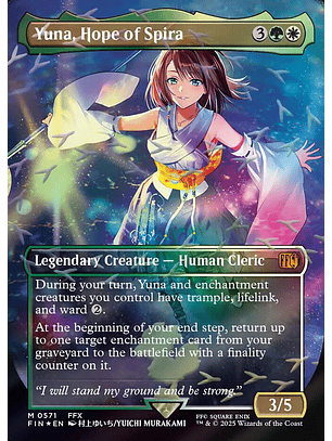 Yuna, Hope of Spira (Borderless foil) | Inglés | NM | FIN