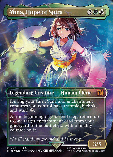 Yuna, Hope of Spira (Borderless foil) | Inglés | NM | FIN