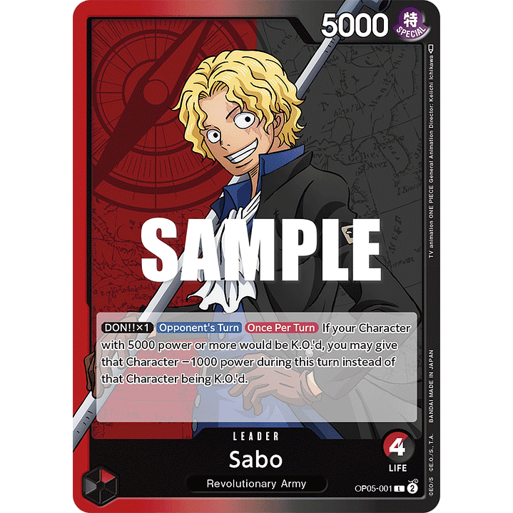 Sabo (001) (Alternate Art)  [OP05-001] 1