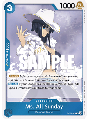 Ms. All Sunday (Promotion Pack 2023)  [OP01-079]