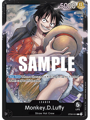 Monkey.D.Luffy (001)  [ST08-001]