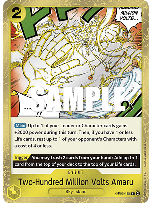 Two-Hundred Million Volts Amaru (Textured Foil)  [OP05-115]